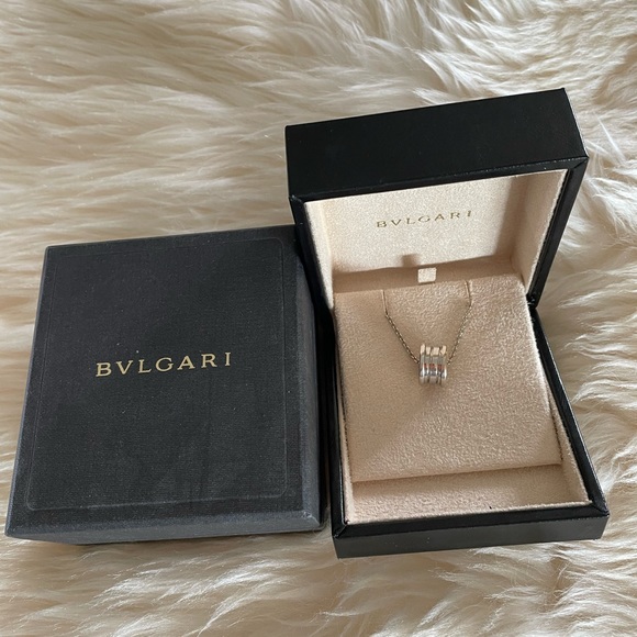 Bvlgari B.Zero1 White Gold Pendant Necklace - Picture 1 of 3